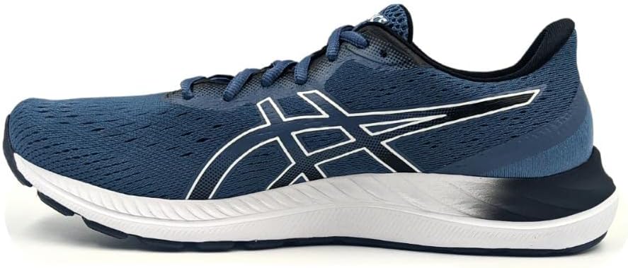 tênis asics excite 8 preto e azul