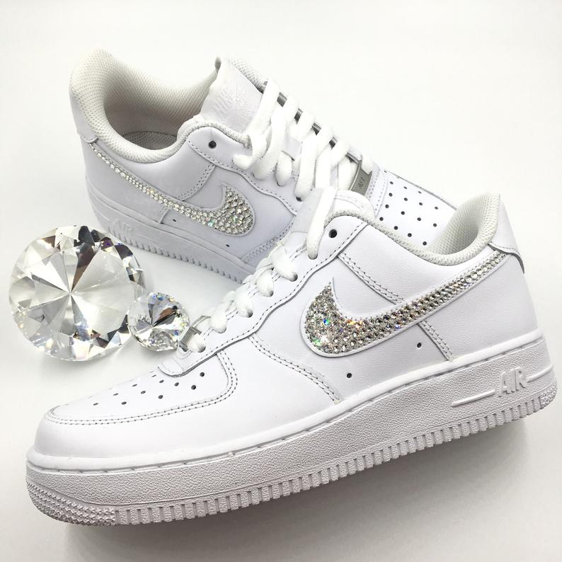 tênis mais caro do mundo da Diamond Encrusted Nike Air Force 1